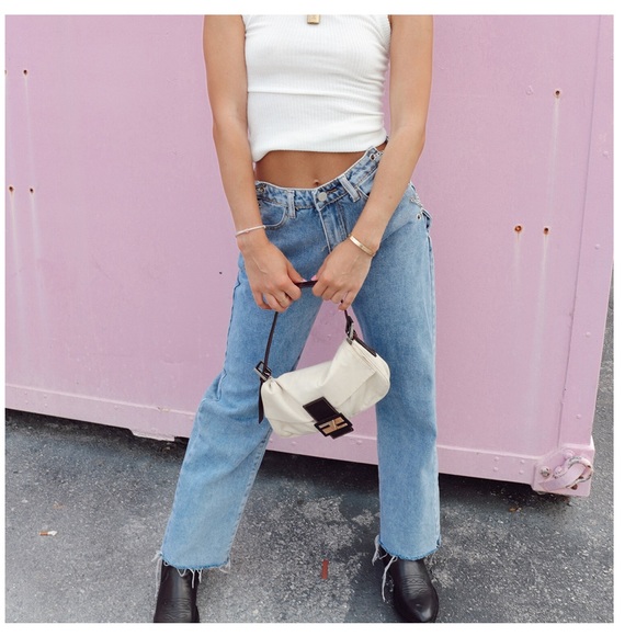 Chain side lace-up jeans - Colorful Natalie - Picture 3 of 6